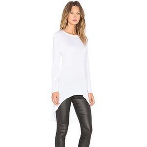 BCBGMAXAZRIA Nude Tunic Top w/Back Twist